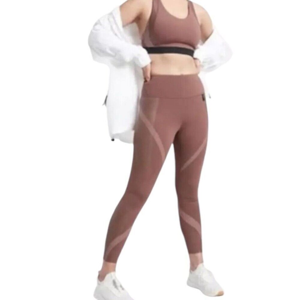 ATHLETA x Allyson Felix Legend 7/8‎ Leggings Mauve Pink Womens Size S